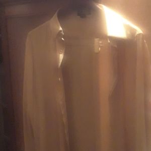 100 percent silk button-down men's shirt